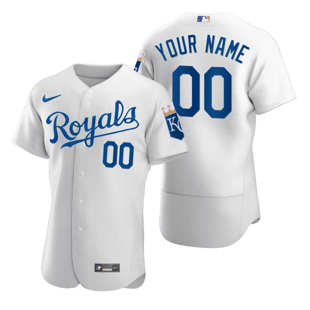 Kansas City Royals Customized Nike White 2020 Stitched MLB Flex Base Jersey,We sell and wholesale Kansas City Royals Customized Nike White 2020 Stitched MLB Flex Base Jersey on line form chian!